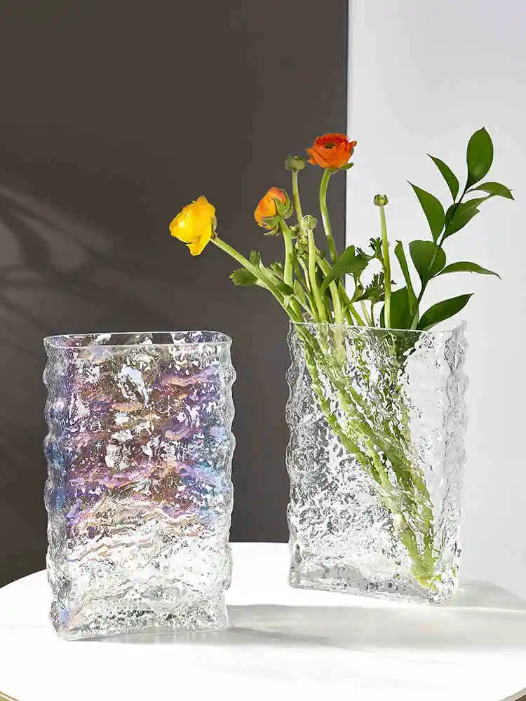 

Vase Home Decor Nordic Style Doniczka Crystal Glass Ваза Dried Flower Vases Ornament Decoracion Moderno Hogar Декор Для Дома