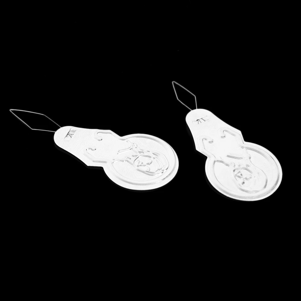 Description Picture 5 of itemSilver Tone Wire Loop DIY Needle Threader Stitch Insertion Hand Machine Sewing Tools Bow Wire knitting Needles Thread Tool