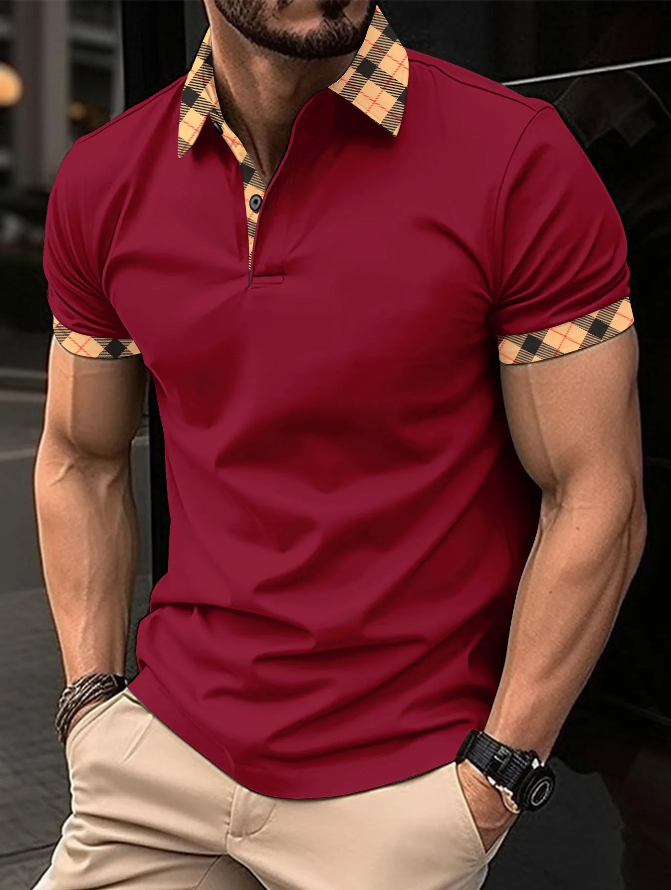 

Europe United States new men's casual shirt shirt loose shirt long sleeve T-shirt summer and autumn leisure handsome men's shirt