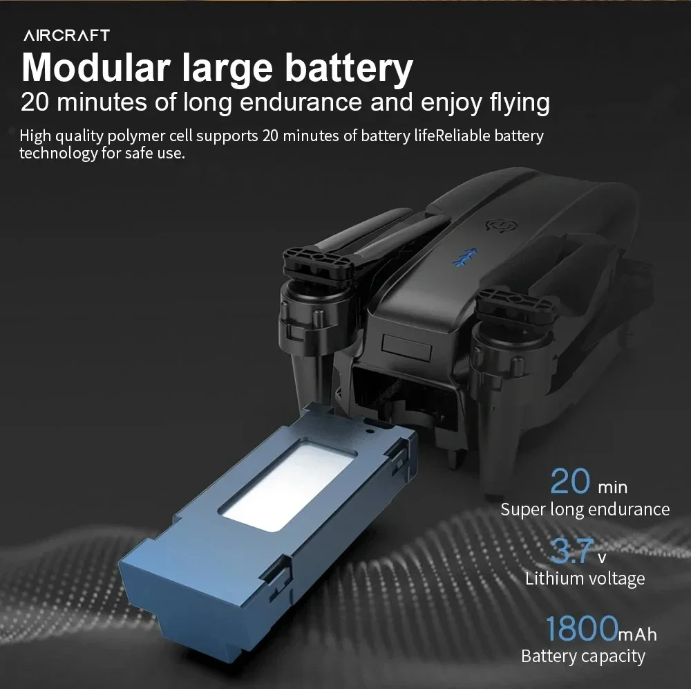 Drone E99 Pro 4K Double Caméra GPS Retour Accueil Pliable