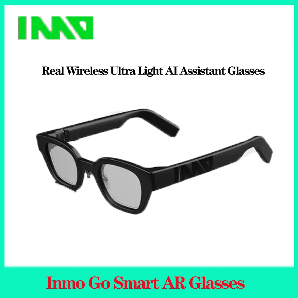 

Inmo Go Smart AR Glasses Real Wireless Ultra Light AI Assistant Glasses Translator Glasses for iPhone/Android Silver Color