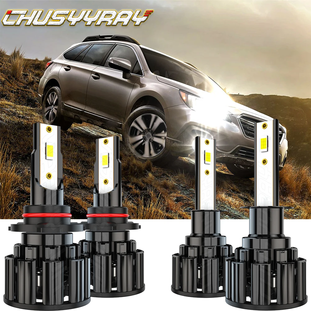 

CHUSYYRAY LED Headlight Kit 9005 H1 6000K Combo Bulb Compatible For Subaru Outback 2000-2004 High Low Beam Car accsesories