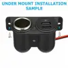 USB Ports Socket DC 5V 3.1A Dual USB Built-In Car Camper Adapter Cigarette Lighter Multi Plug Charger Port Socket Car Accessory 3