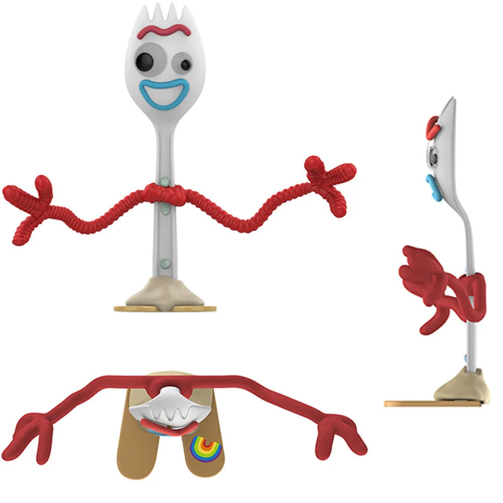 Toy Story Forky Woody Buzz Action Figures Set - Cute Collectible Modle Plastic DIY Interchangeable Parts Birthday Gift Ideas - 4