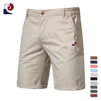 New Summer Men's 100% Cotton Casual Shorts, Fashionable, Casual, Business, Social, Elastic Waist, Breathable, Sports Shorts