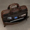 Men Briefcase Genuine Leather Laptop Bag 14 15.6" PC Doctor Lawyer Computer Bag Cowhide Male Briefcase Leather Men Business Bag 3