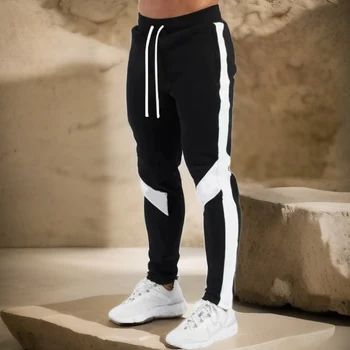 Mens Joggers Casual Pants Fitness Men Sportswear Tracksuit Bottoms Skinny Sweatpants Trousers Black Gyms Jogger Track Pants 1