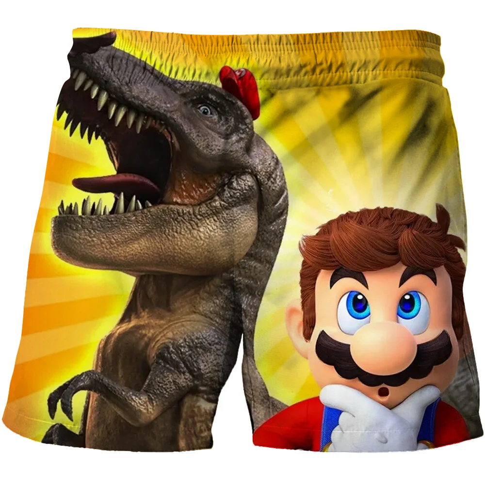 애니메이션 슈퍼 마리오 3D 프린트 어린이 여름 패션 캐주얼 반바지, 소년 소녀 유니섹스 아동복 반바지