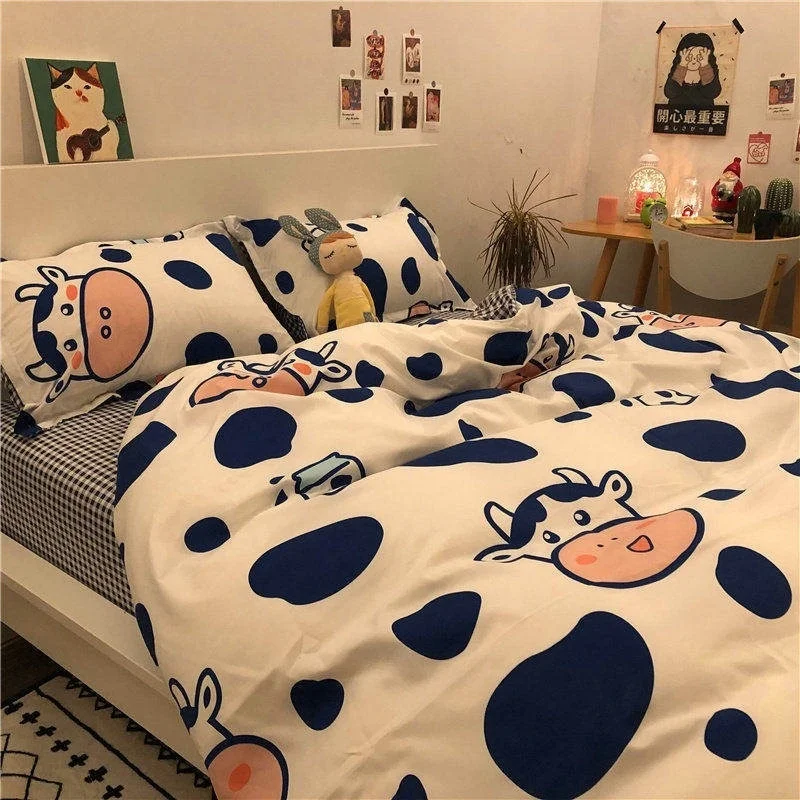 Solstice Bedding Setspink Strawberry Duvet Cover Pillowcase 3/4 Pcs Twin Queen King Size Bed Clothes For Bed Sheet Bedding Cover