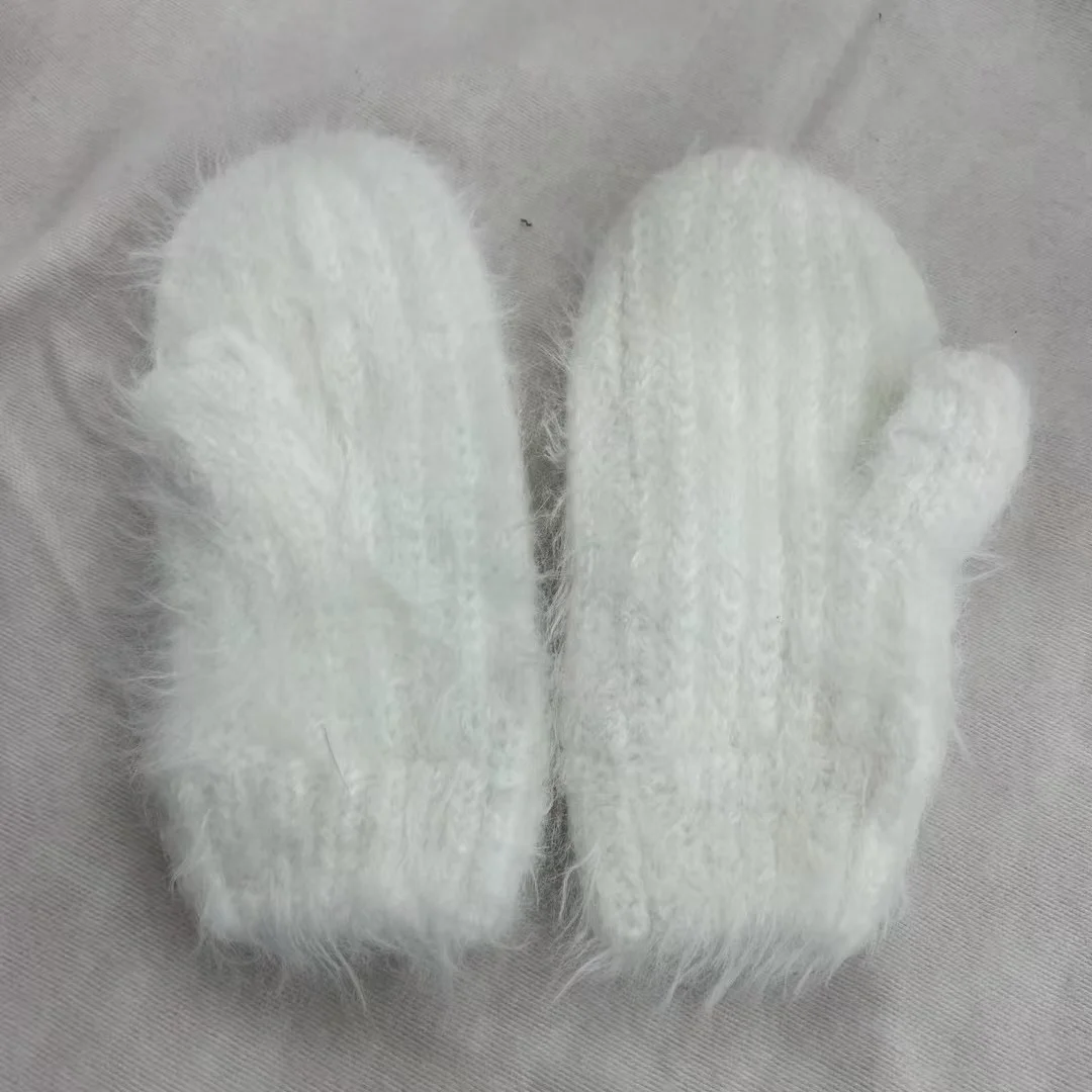 Children's Autumn/Winter New Warm and Windproof Knitted Cycling Gloves