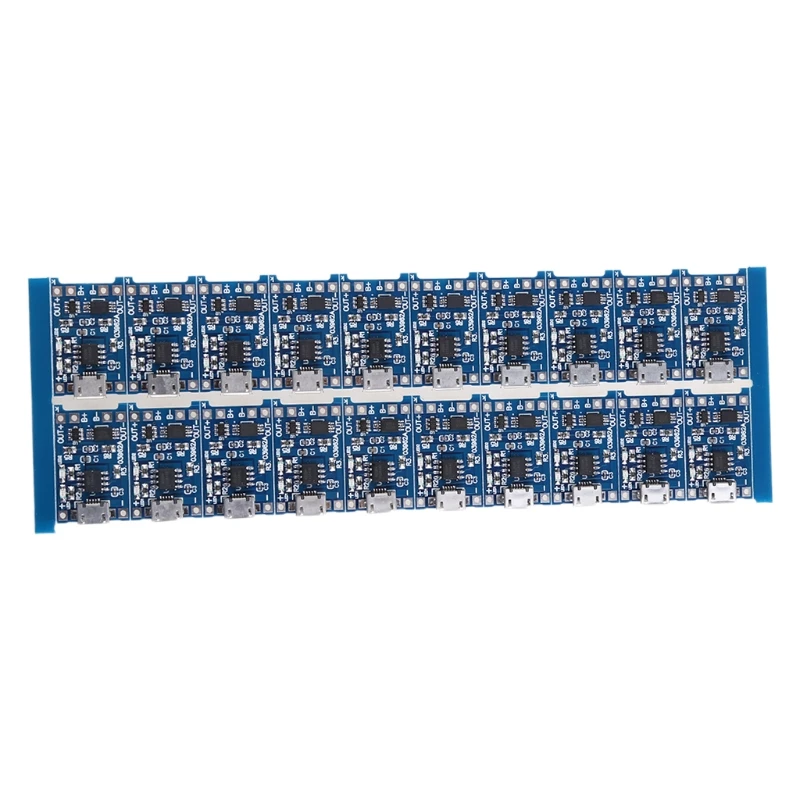Scheda Ricarica Batteria Modulo Ricarica Tp4056 Con Batteria Per Protezione 18650 Caricatore Micro Usb 5 V 20 Pezzi