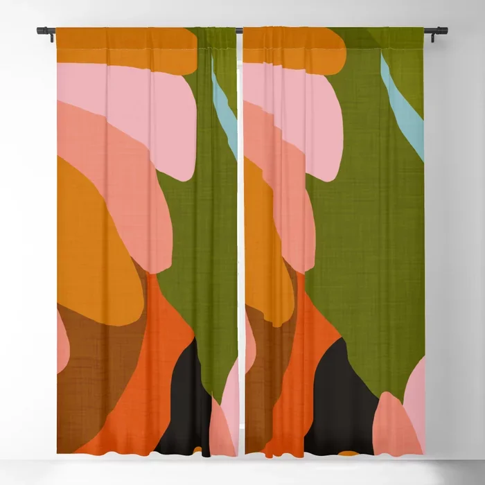 

Floria Blackout Curtain 3D Print Window Curtains For Bedroom Living Room Decor Window Treatments