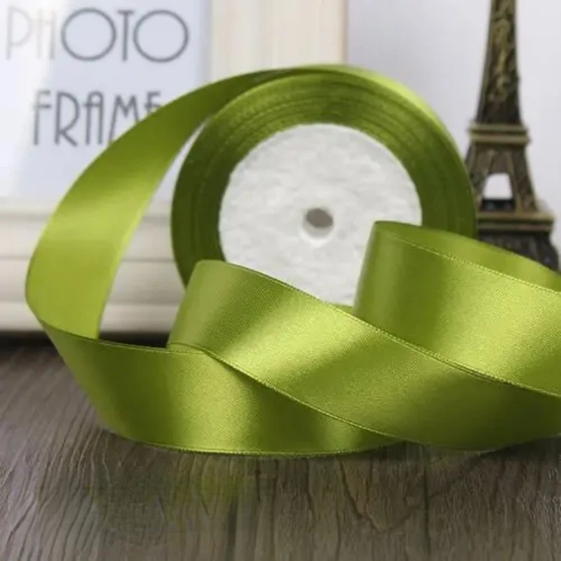 Dark green 5/8''15mm 25 Yards Silk Satin Ribbon Wedding decorative