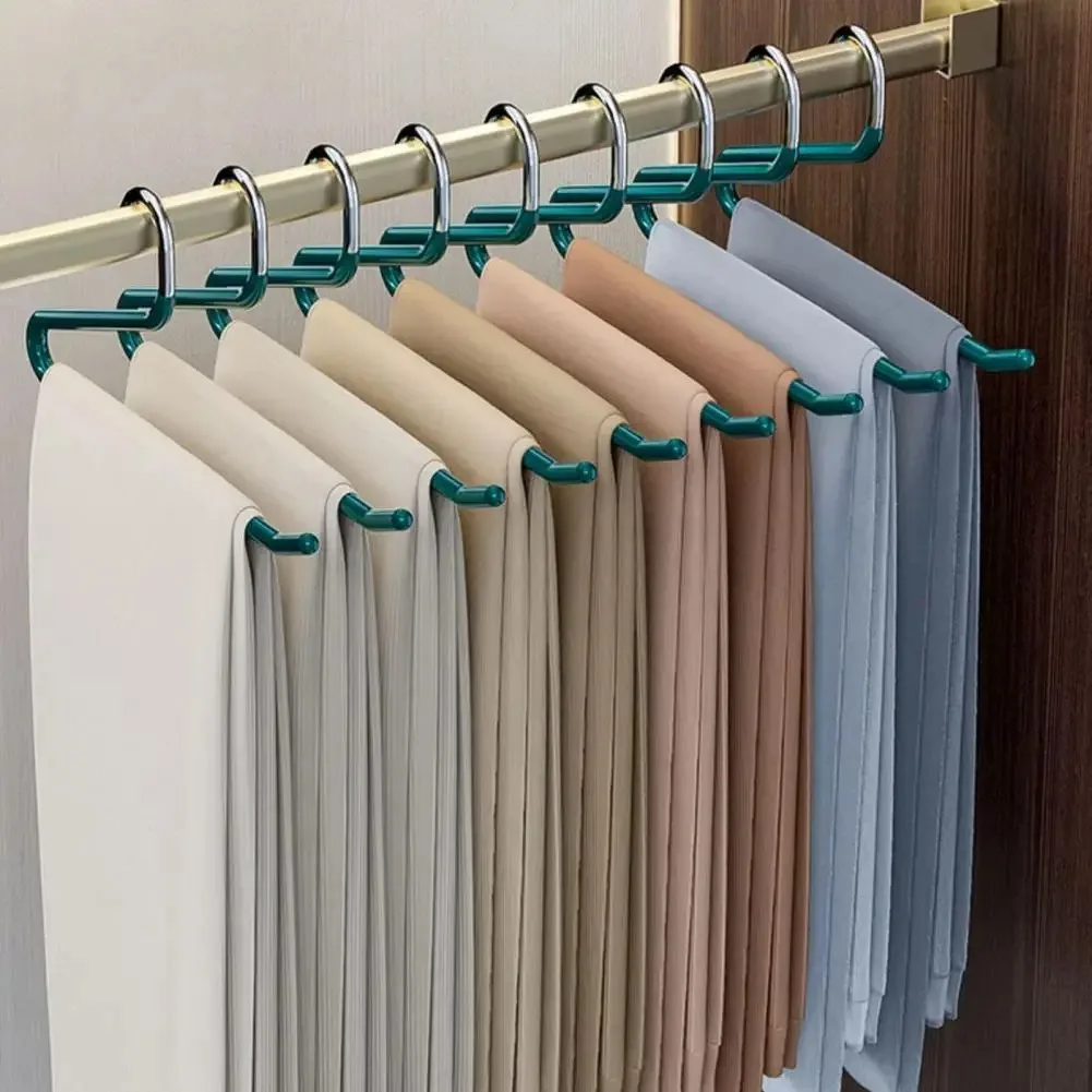 5/15PCS Z-Shape Non-Slip Trouser Rack Goose Type Dip Plastic Pants Rack Wardrobe Towel Scarf Storage Hangers Gym Pants Storage 5
