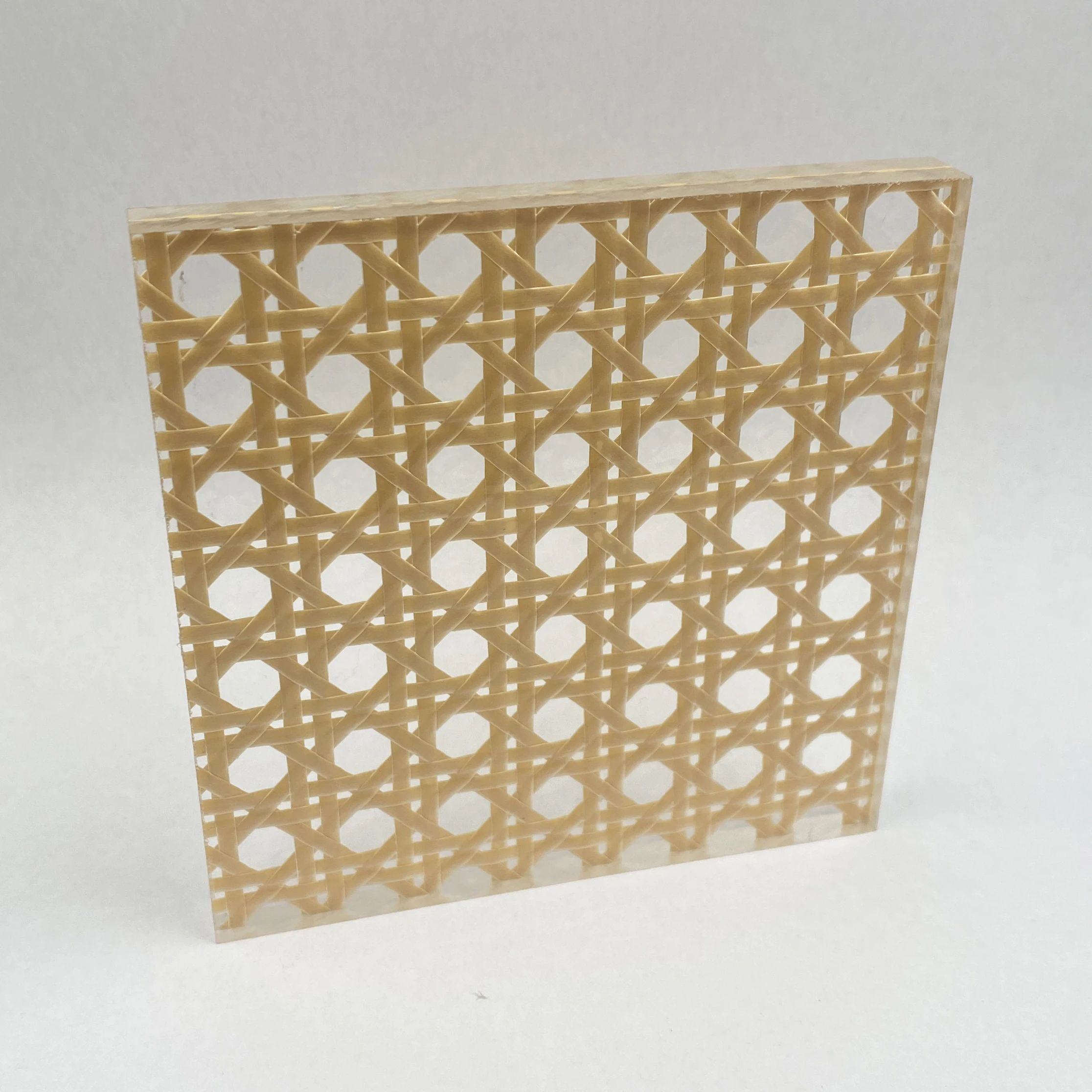 

Bamboo/Rattan/Silk Cast Acrylic Sheets 5MM Ice Cracked Glossy Surface 2 PCS