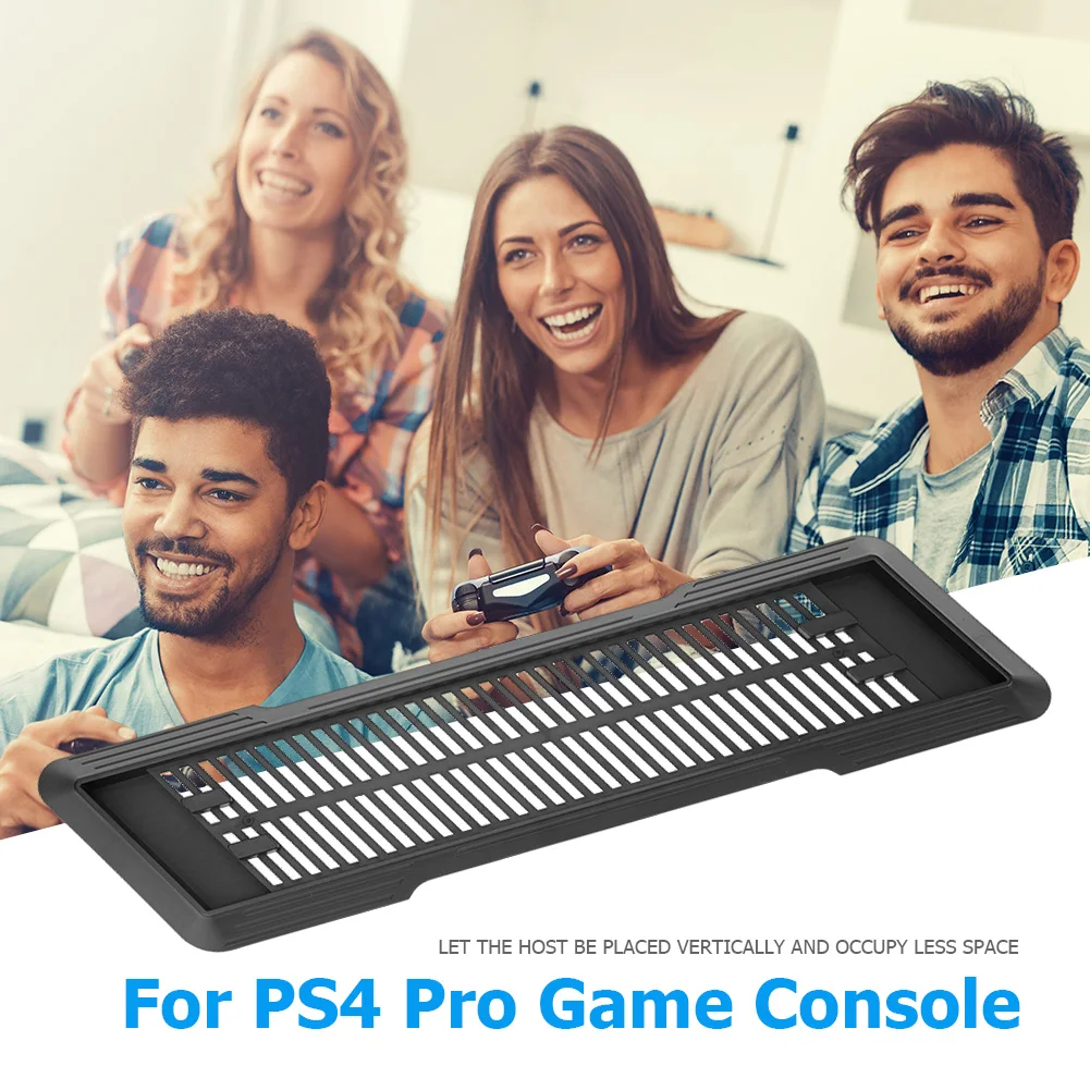 PS4 Pro용 게임 콘솔 플레이어 수직 브래킷 스탠드 홀더 냉각 패드 베이스