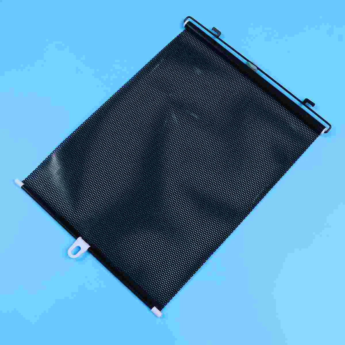 

2 Set of Universal Retractable Car Vehicle Curtains Window Roller Sun Shades Blind Protectors(Black)