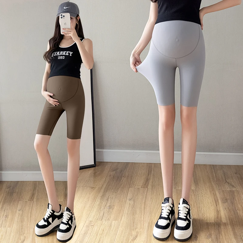 Thin Summer Maternity Belly Leggings Knee-length Pregnancy Skinny Pants Slim Hips Adjustable Waist Pregnant Woman Trousers women leggings maternity leggings