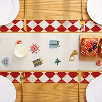 Christmas Nutcracker Linen Table Runners Dresser Scarf Winter Xmas Holiday Kitchen Party Decor Reusable Navidad Decorations 2025 3