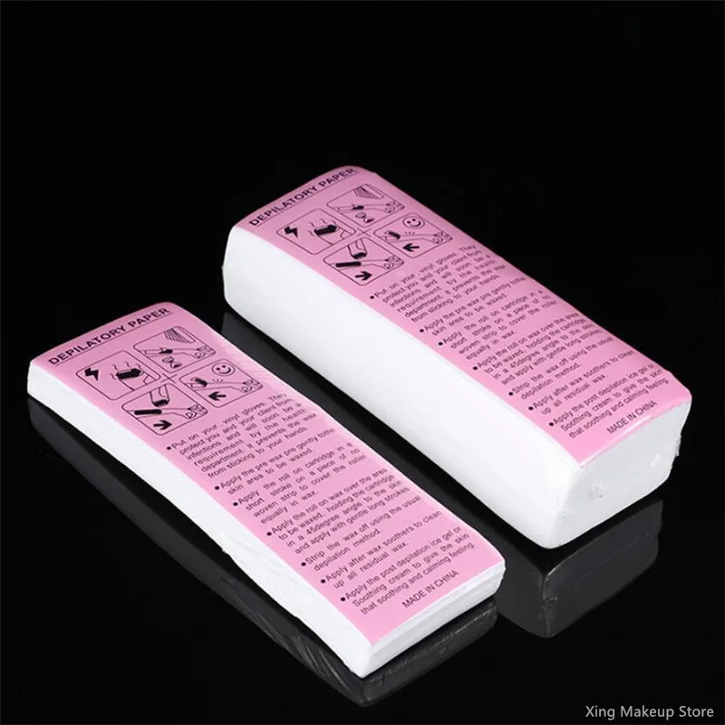Wholesale 500/1000/2000PCS High Quality Nonwoven Body Cloth Hair Remove Wax Paper Rolls Hair Removal Epilator Wax Strip Paper 2# 5