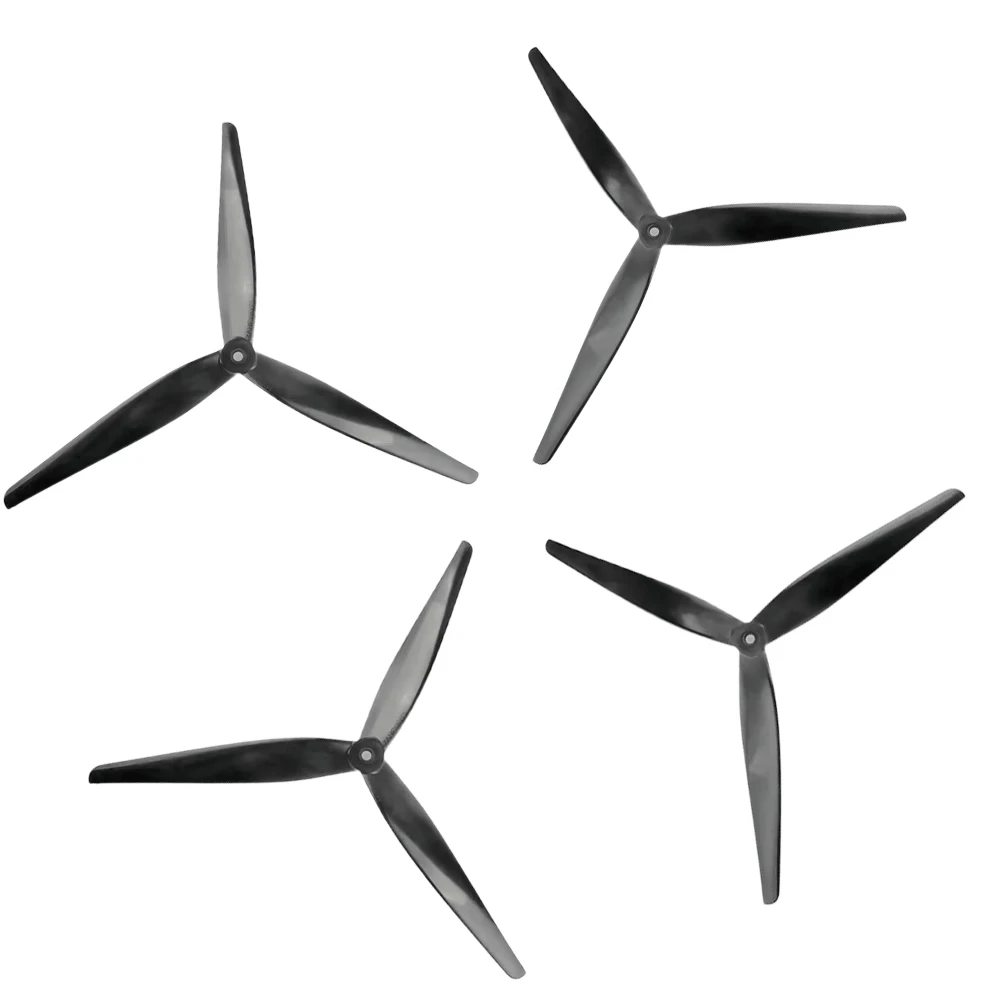 Hélice HQProp 13x9x3 V2 installée sur un drone X5210, prête pour des missions professionnelles exigeantes.