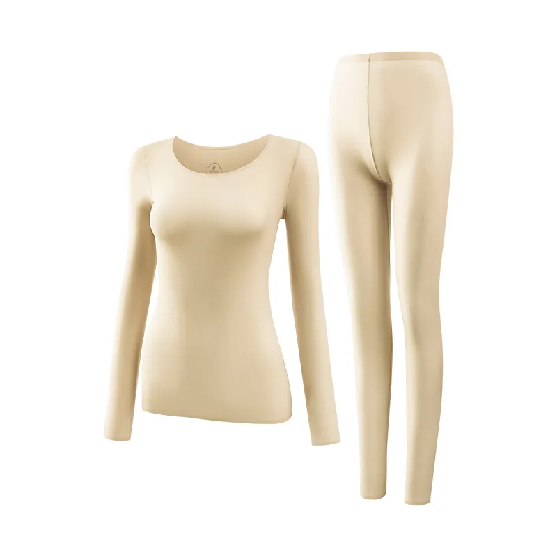 Seamless Thermal Underwear for Women Ultra-thin Skin Fit Base Layer High Elastic Thermal Suit Winter Clothes Women