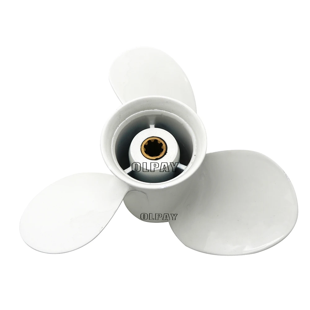 Propeller 683-45941-00-El 9 1/4 X 12 For Yamaha 9.9-15Hp Aluminum 8 Spline Teeth Boat Engine outboard engine parts,boat motor parts