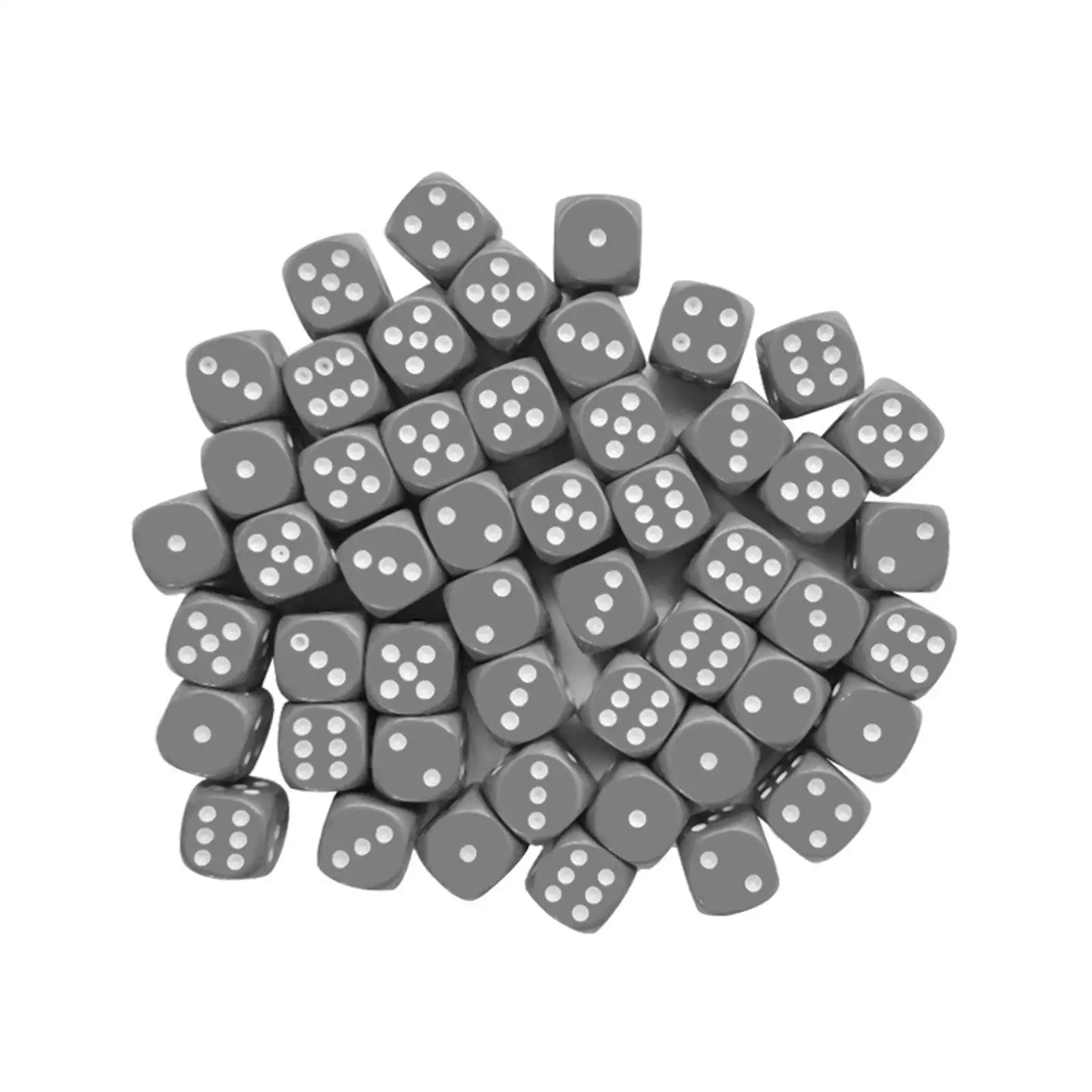 

50 шт., D6, 6-сторонняя флейта, 16 мм, настольные игры, развлекательные игрушки, полимерные кубики для вечеринки