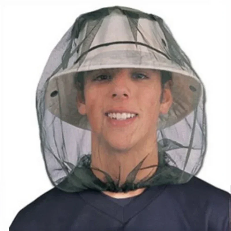 Mosquito Proof Hat Fishing Hats 1pc Anti Mosquito Fishing Hat Travel Breathable Pullover Mosquito Net Hat Outdoor Insect-proof hat camping net field fishing cap