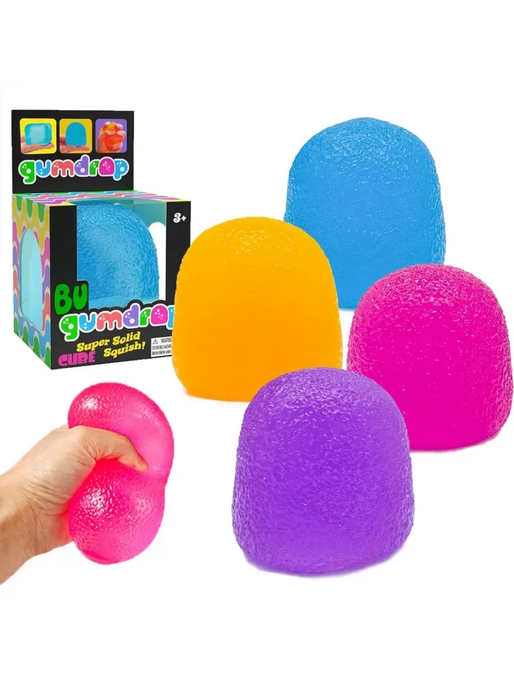 Nee Doh Surprise Box: Squishy Stress Relief Toys - 6 Soft Squeeze Styles for Kids' Parties & Gifts