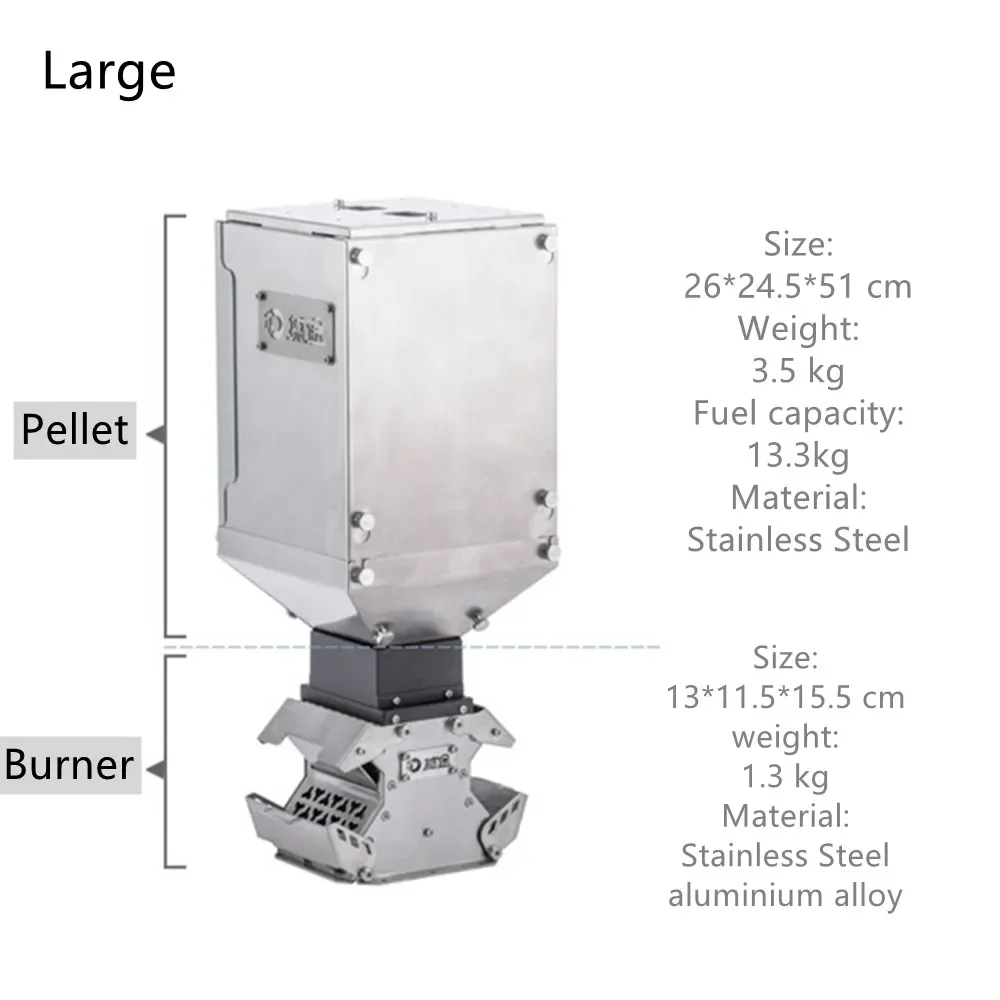 Pellet Fuel Camping Stove 6