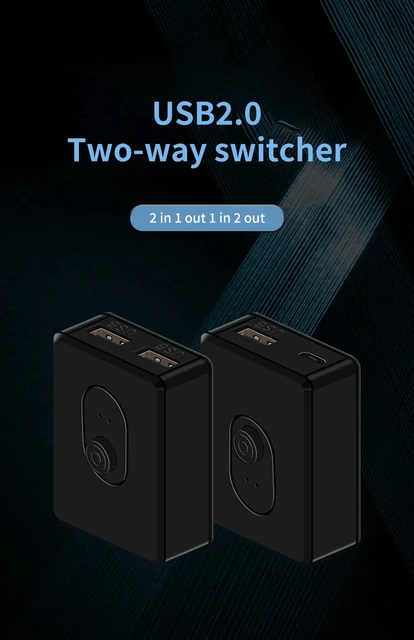 Switch KVM USB 3.0 Condiviso 2-in-1 Per PC | Splitter Per Tastiera, Mouse E Stampante - Foto 14