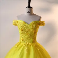 Ashley Gloria Yellow Party Dresses 15quinceanera Dresses 2024 Elegant Ball Gown Classic Lace Vestidos Customized B01 - Image 4