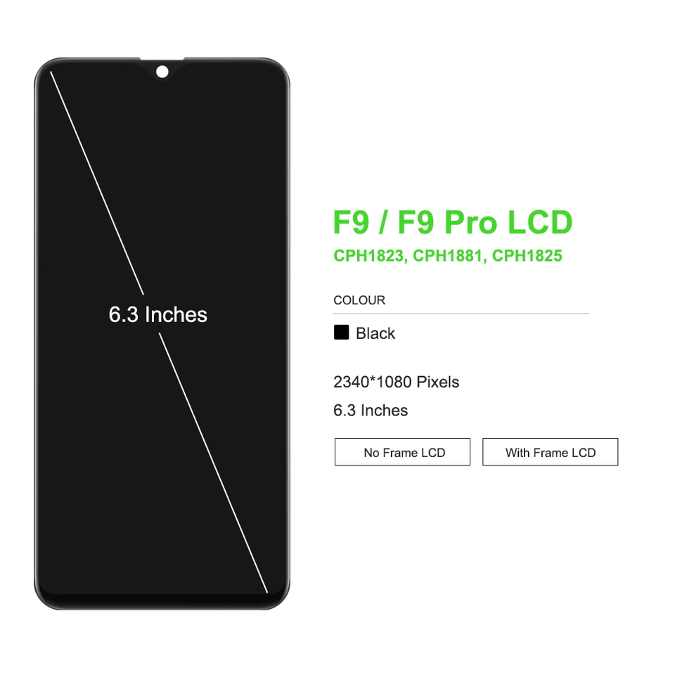 DISPLAY TOUCH SCREEN OPPO RX17 PRO / RX17 NEO R17 VETRO SCHERMO CPH1893 CPH1877
