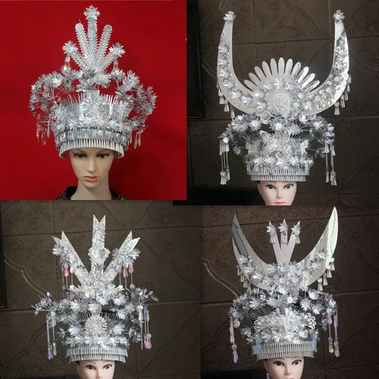 Miao Gioielli In Argento Cappello In Lamiera Di Alluminio Accessori Fai Da Te Gioielli Testa Puntelli Lega Argento Metallo Cappello Copricapo Gioielli