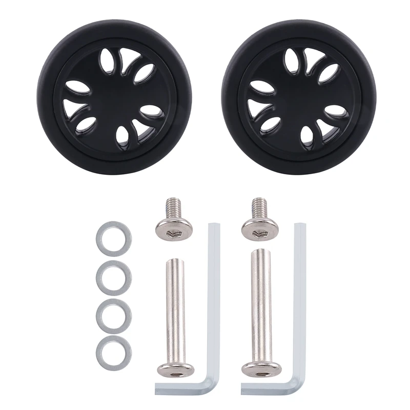 

50Mm X12mm Luggage Wheels Replacement Wear Resistant PU Caster Suitcase Replacement Wheels Luggage Replacement Wheels