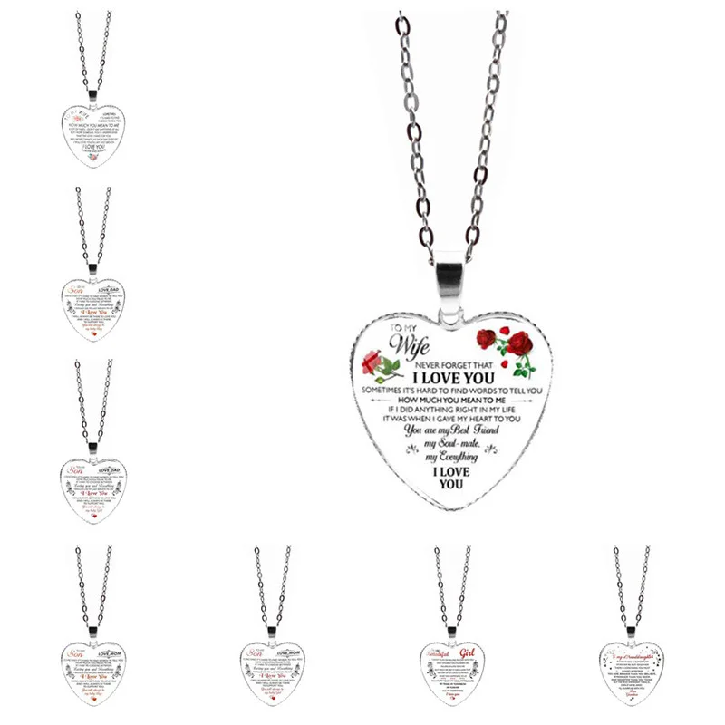 2-Piece Heart Mother-Daughter Necklace Set – Stainless Steel Chain With Copper Pendant, Gift For Mom & Kids - View #2