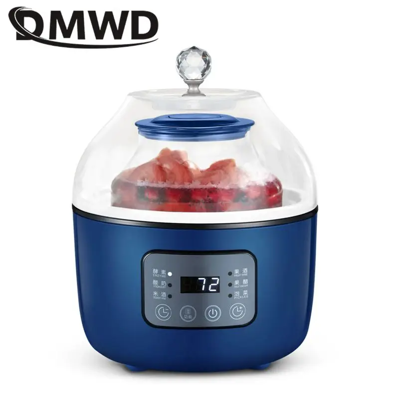 DMWD Multifunctional Household 20W Enzyme/Yogurt/Rice wine/red wine making machine Two liners Fully Automatic ferment maker 3