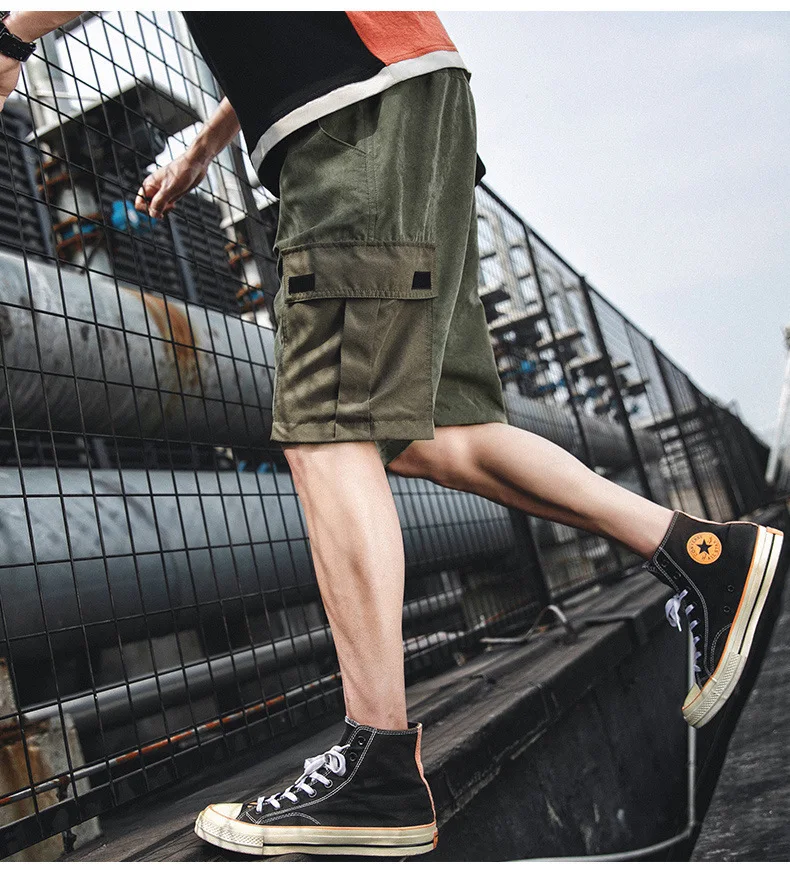 

2023 New Fashion Summer Fishing Short Sport Casual Outdoor Big Pocket Patchwork Fishing Clothing Breathable Fishing Clothes Men