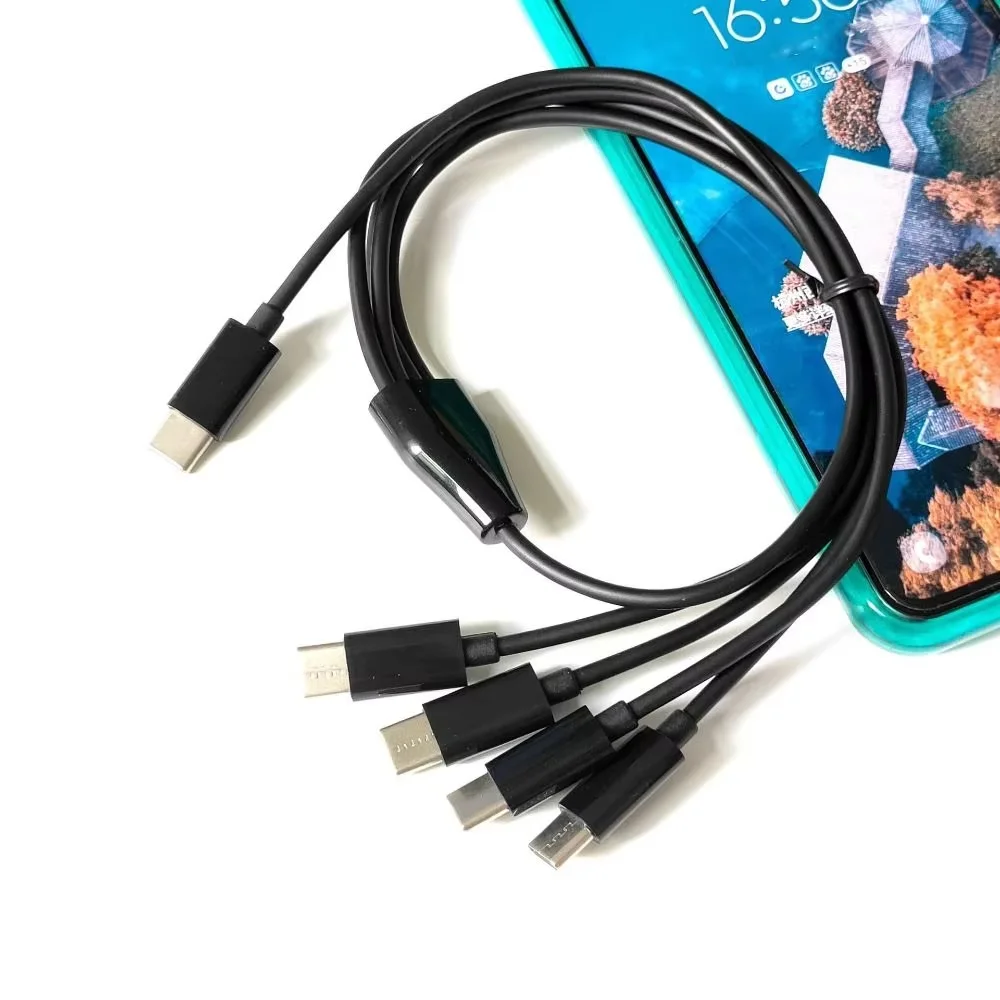 Versatile USB C Multi Charging Cable with Multiple Type-C Ports - 1.5 Meter Charging Cord