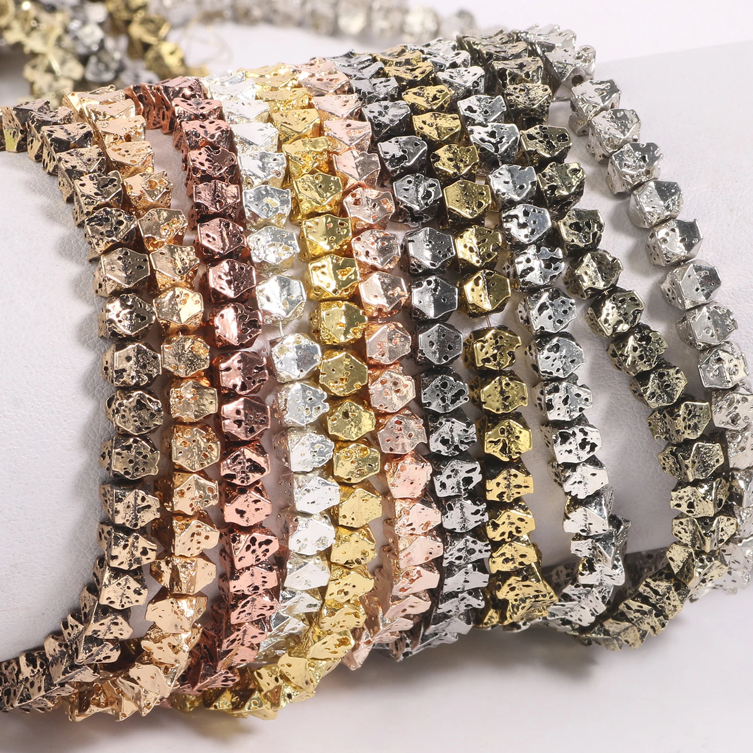 

Натуральный карамбола, лавовые камни, свободные бусины 4x5 мм для изготовления ювелирных изделий для мужчин и женщин, подарки «сделай сам», праздничные браслеты, ожерелья, ювелирные изделия 15 дюймов