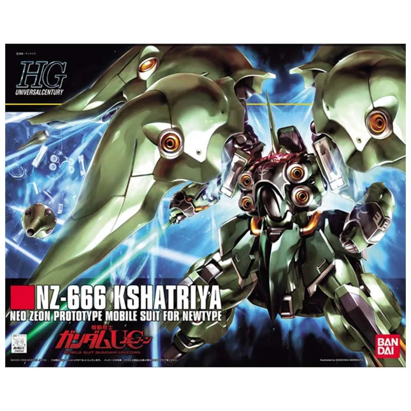 Bandai Gundam Figura Anime Nz-666 Kshatriya Action Figure The Robot Spirits  HGUC Model Kit Brinquedos para Meninos - AliExpress