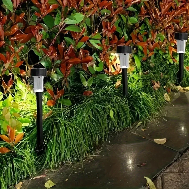 10 PCS Solar Garden Lights – Semi-Embedded Outdoor Pathway Lights 5