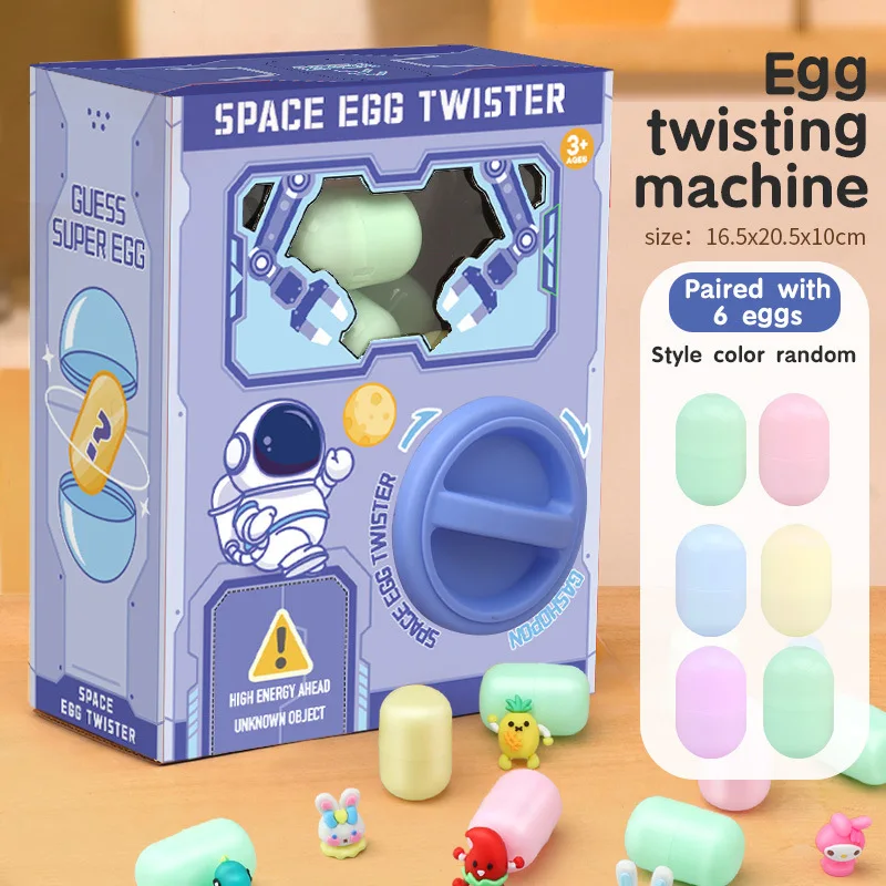 Claw Machine for Kids Child Fun Egg Twisting Machine Toys Capsule Surprise Christmas Birthday Gift Cute Figures Collectible Toys 4