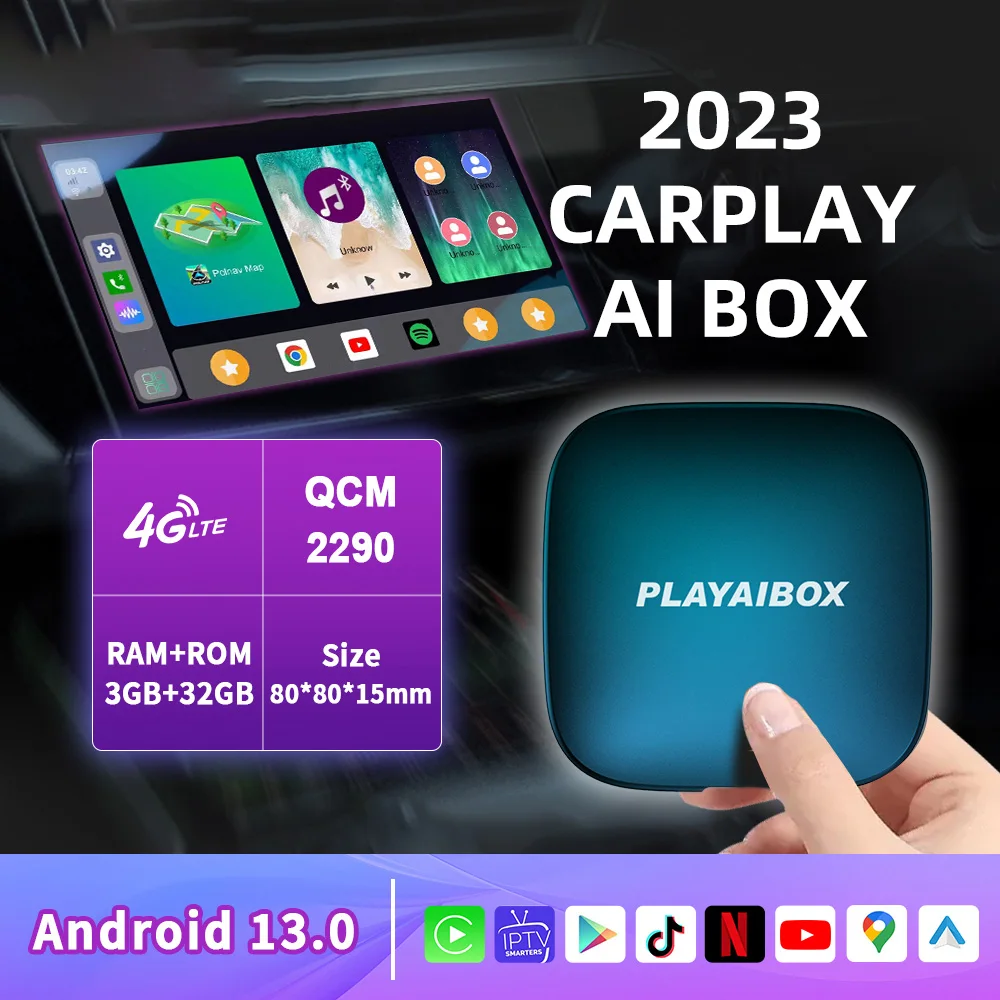 Carplay Ai Box Android 13 Android Auto bezprzewodowy Netflix IPTV