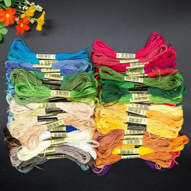 50 Pcs Embroidery Thread Floss Set - Anchor/DMC Similar Cross Stitch Cotton Thread - View #10