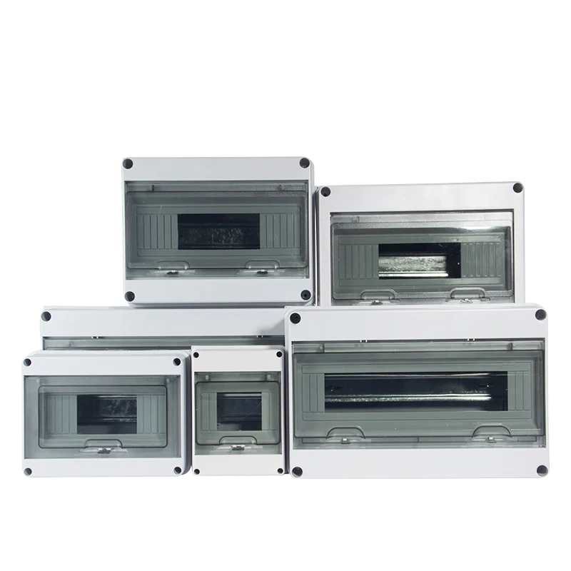 Outdoor Electrical Box Circuit Breaker Distribution Box Outdoor Electric Junction Box 5/8/12/18/24Ways Power Distribution Protections