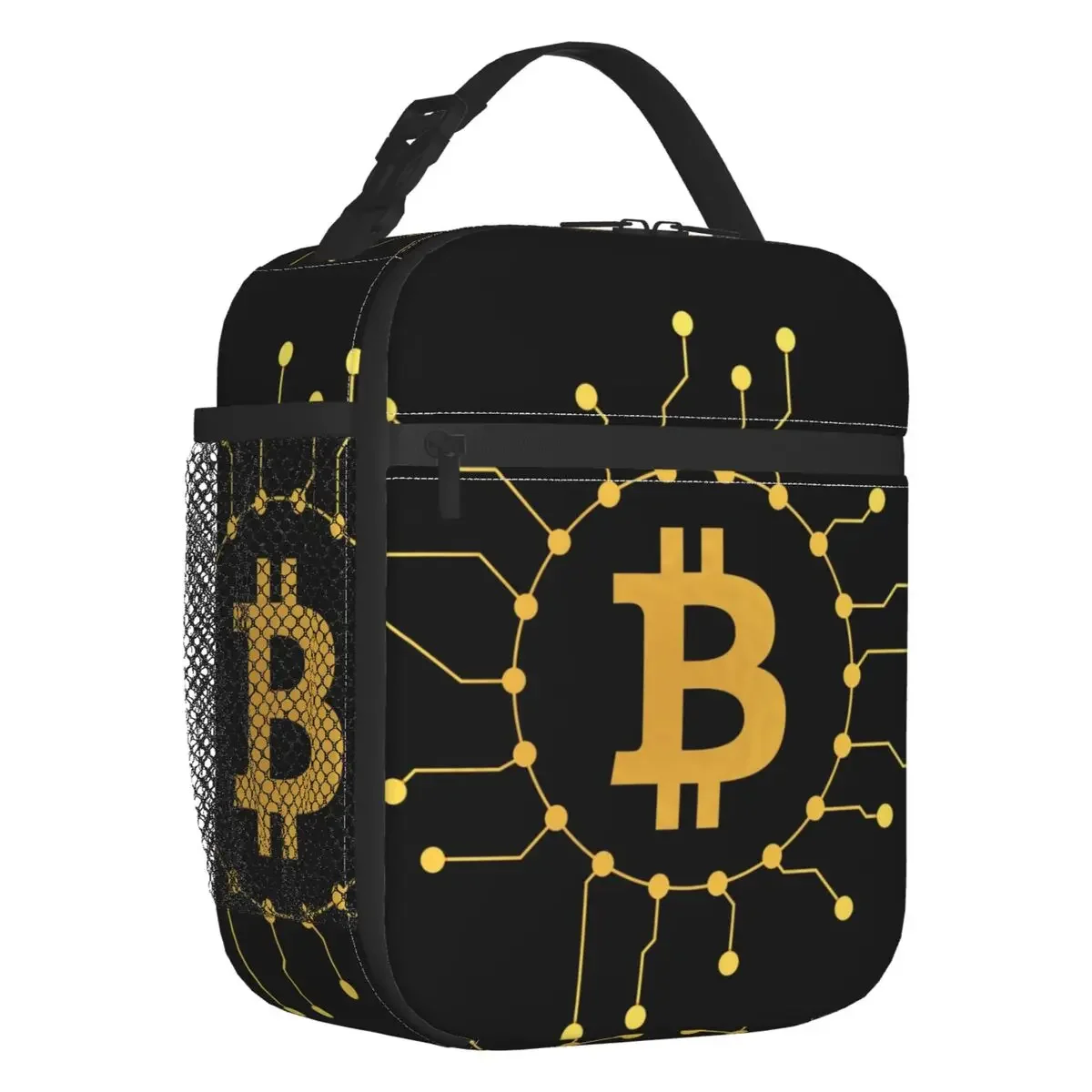 

Многоразовый Ланч-бокс с логотипом BTC, Женский герметичный цифровой Ланч-бокс с биткоином, Термоизолированный Ланч-бокс с термоизоляцией для еды, детская школьная сумка
