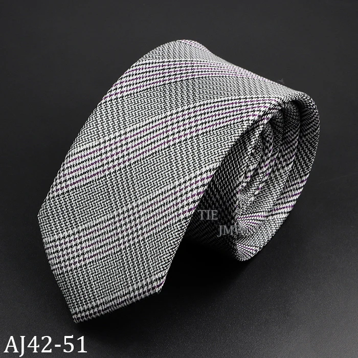 6 cm schwarze Polyester-Krawatte für Herren, kariert, gestreift, Paisley-Blumenmuster, Krawatte für Hochzeit, Business, Bräutigam, formelle Anlässe, Kragen-Accessoires, Geschenk – Detail 13