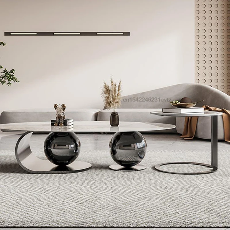 

Роскошный дизайнерский кофейный столик из натурального мрамора, необычный белый кофейный столик, Высококачественная вилла, гостиная, мебель для дома